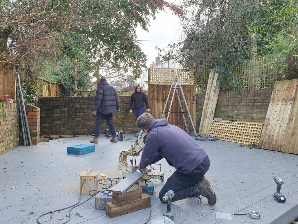 Composite Decking with Trellis-10