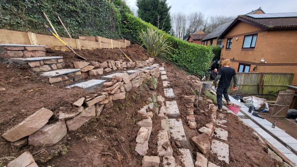 Steep Hillside Garden