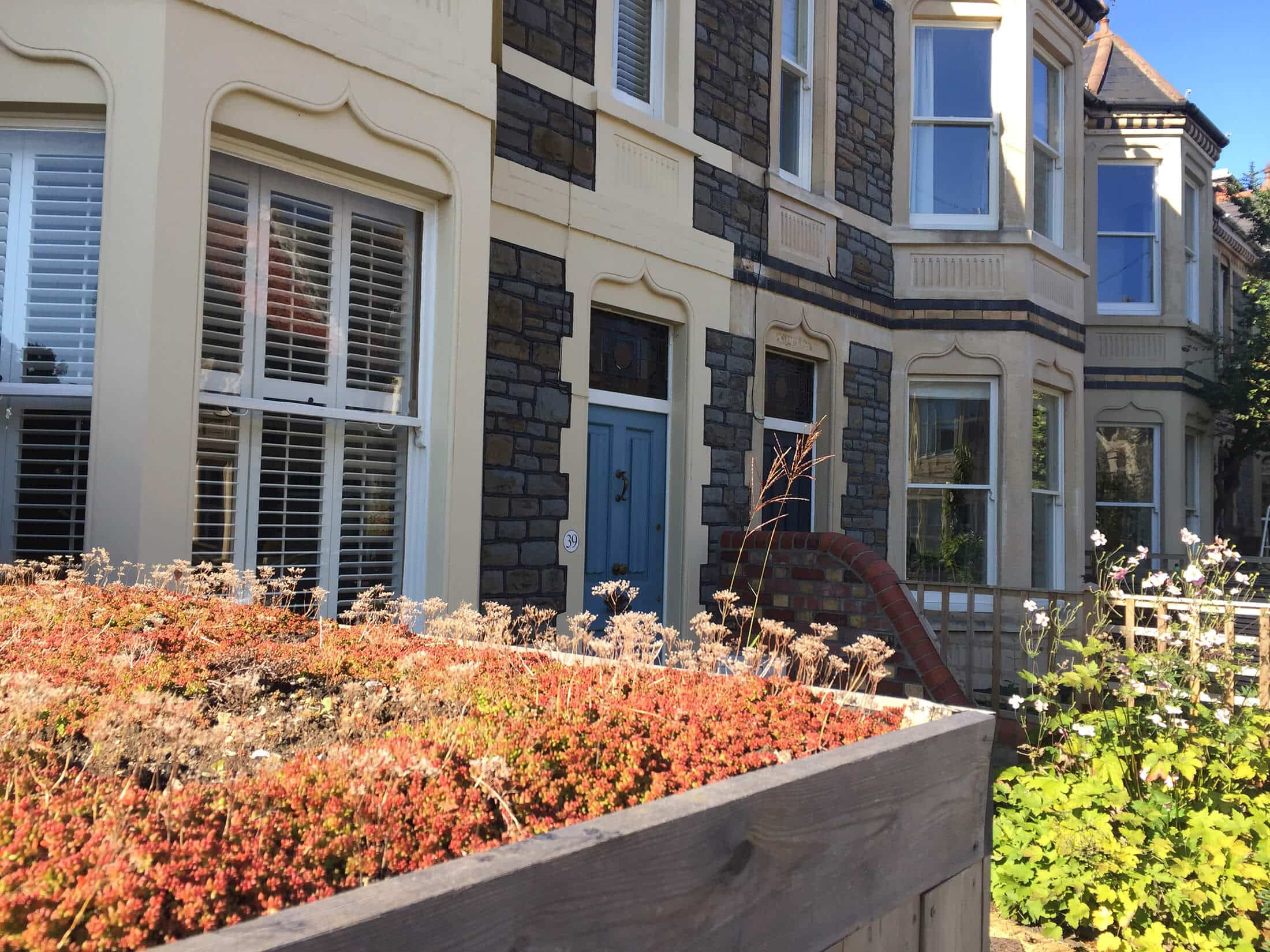 Green shed roof Bristol